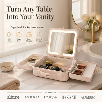 LED Lighted Makeup Vanity Case