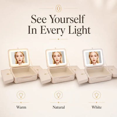 LED Lighted Makeup Vanity Case