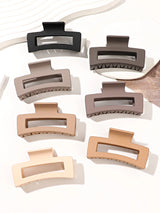 Matte Hair Claw Clips – 7-Piece Set