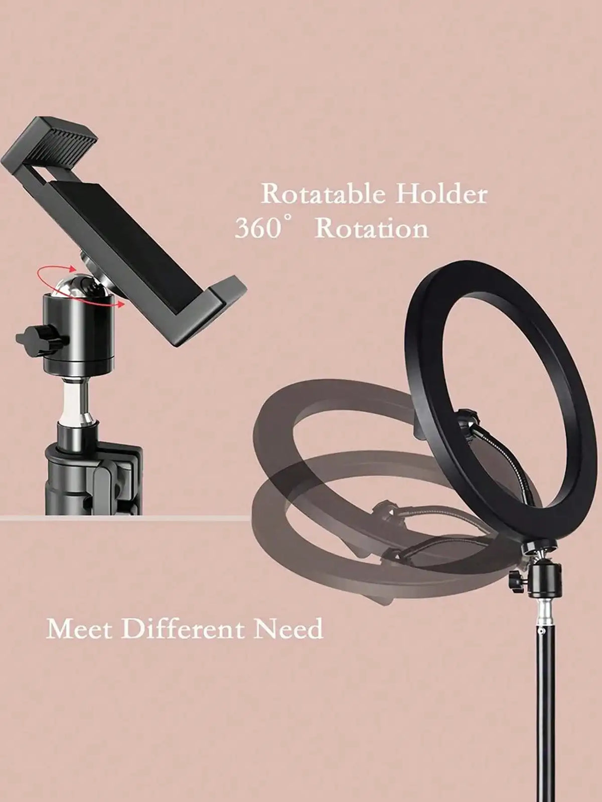 Ring Light with Tripod & Selfie Remote