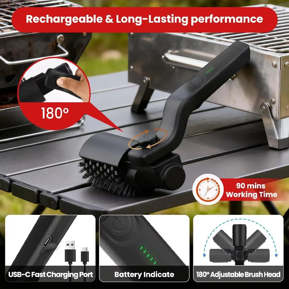 Professional Cordless Power Grill Scrubber
