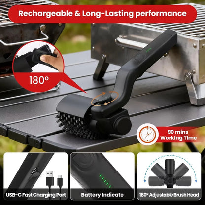 Professional Cordless Power Grill Scrubber