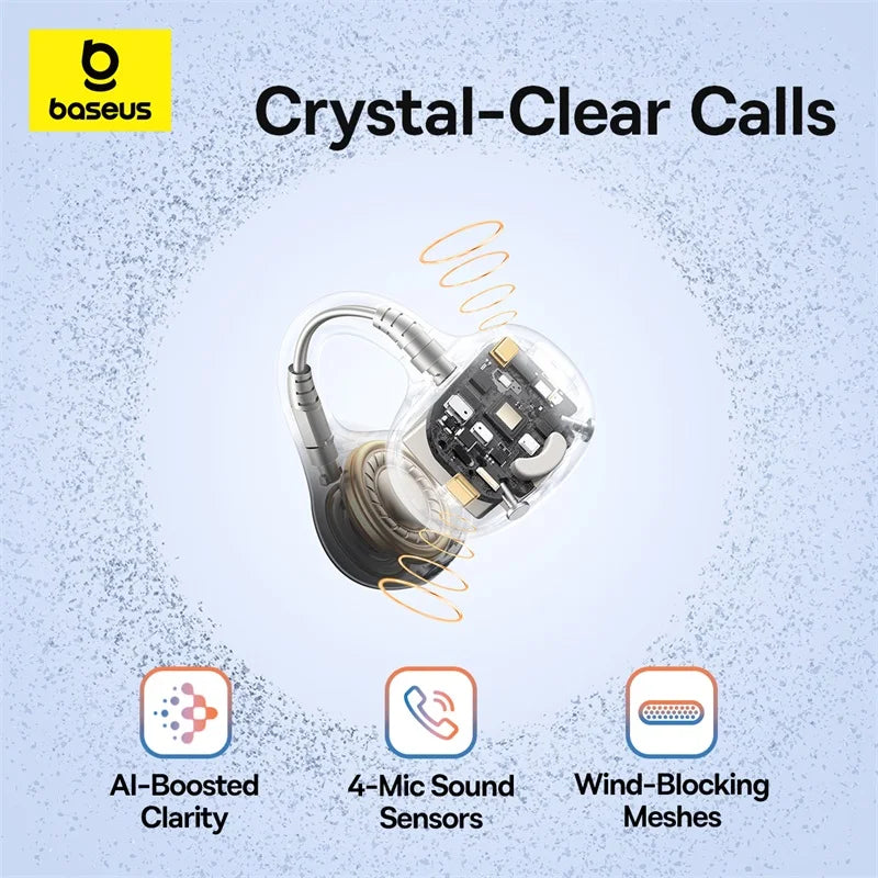Baseus BC1 Open-Ear Clip-On Wireless Earbuds