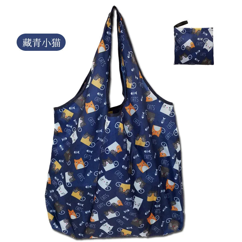 Foldable Reusable Polyester Shopping Bag