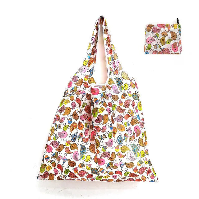 Foldable Reusable Polyester Shopping Bag
