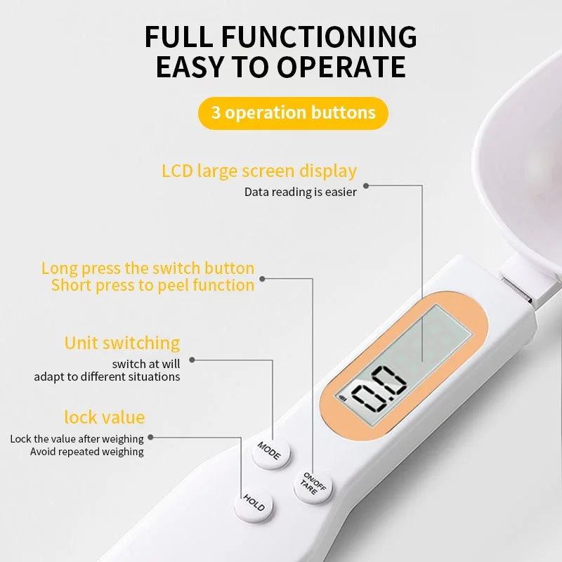 Digital Measuring Spoon Scale – 500 g Capacity