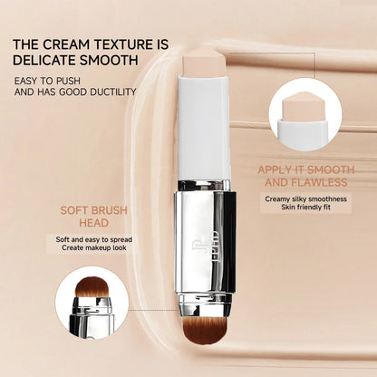 TWO-IN-ONE Brush Head Foundation Stick