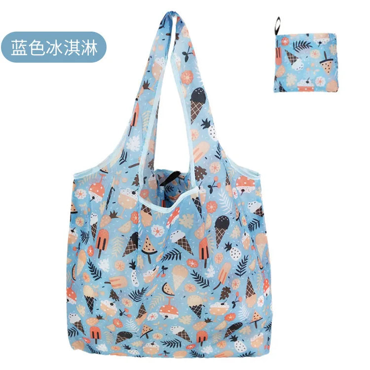 Foldable Reusable Polyester Shopping Bag