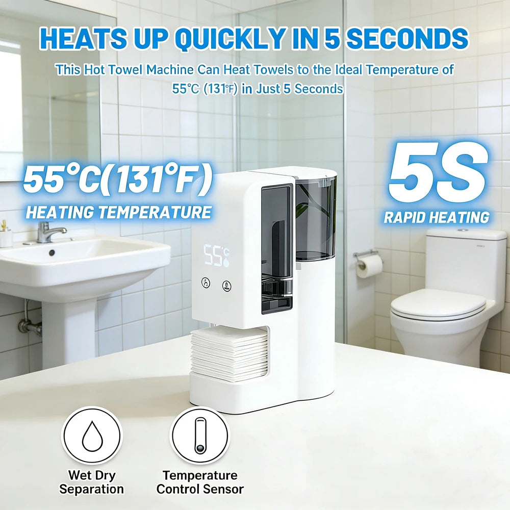 Face Towel Warmer Dispenser – for Skincare