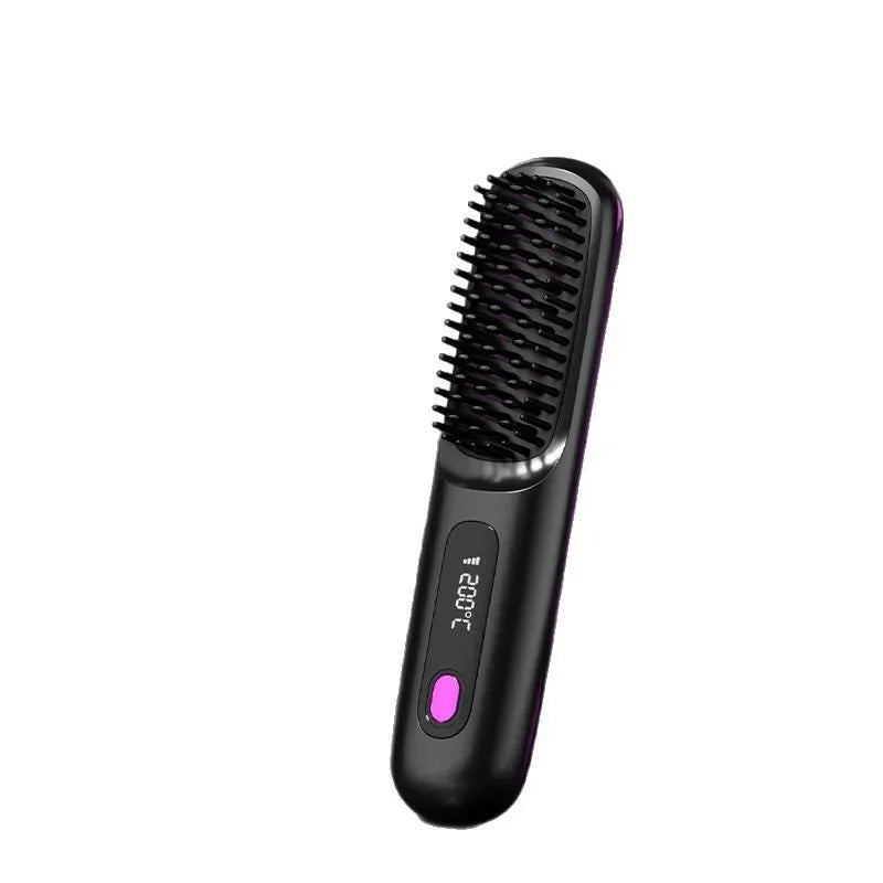 Wireless Hair Straightening Comb –  Portable & Cordless