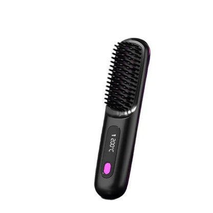 Wireless Hair Straightening Comb –  Portable & Cordless