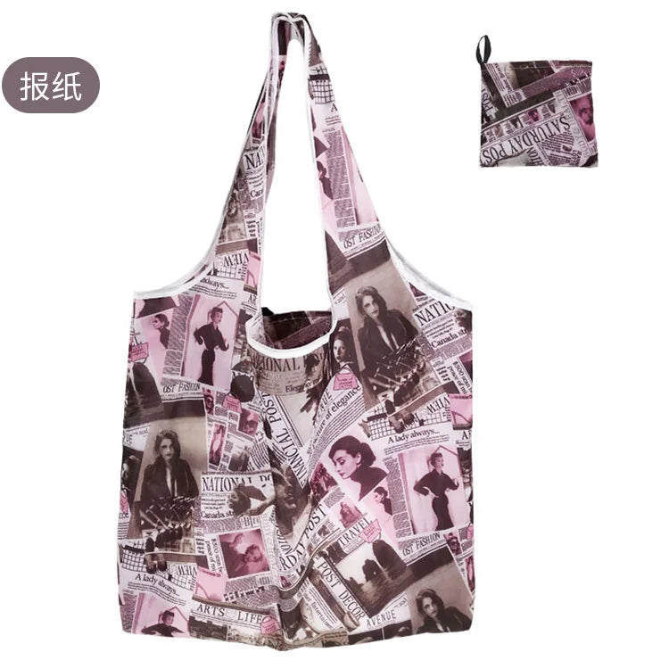 Foldable Reusable Polyester Shopping Bag