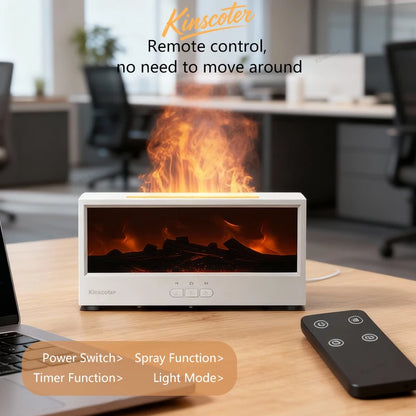 Aero Flame Humidifier – Ultrasonic Aromatherapy Diffuser