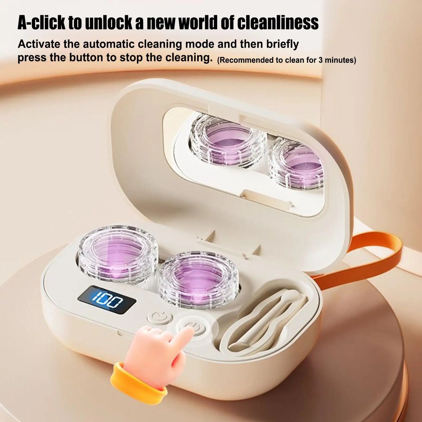Ultrasonic Contact Lens Cleaner – Deep Clean in Minutes