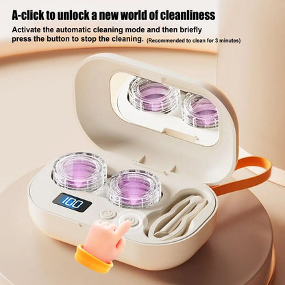 Ultrasonic Contact Lens Cleaner – Deep Clean in Minutes