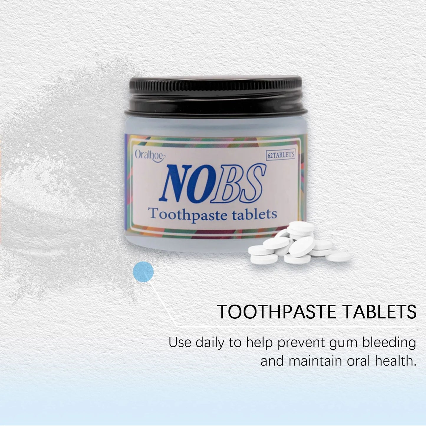 NOBS Toothpaste Tablets – Natural Whitening & Breath Freshening