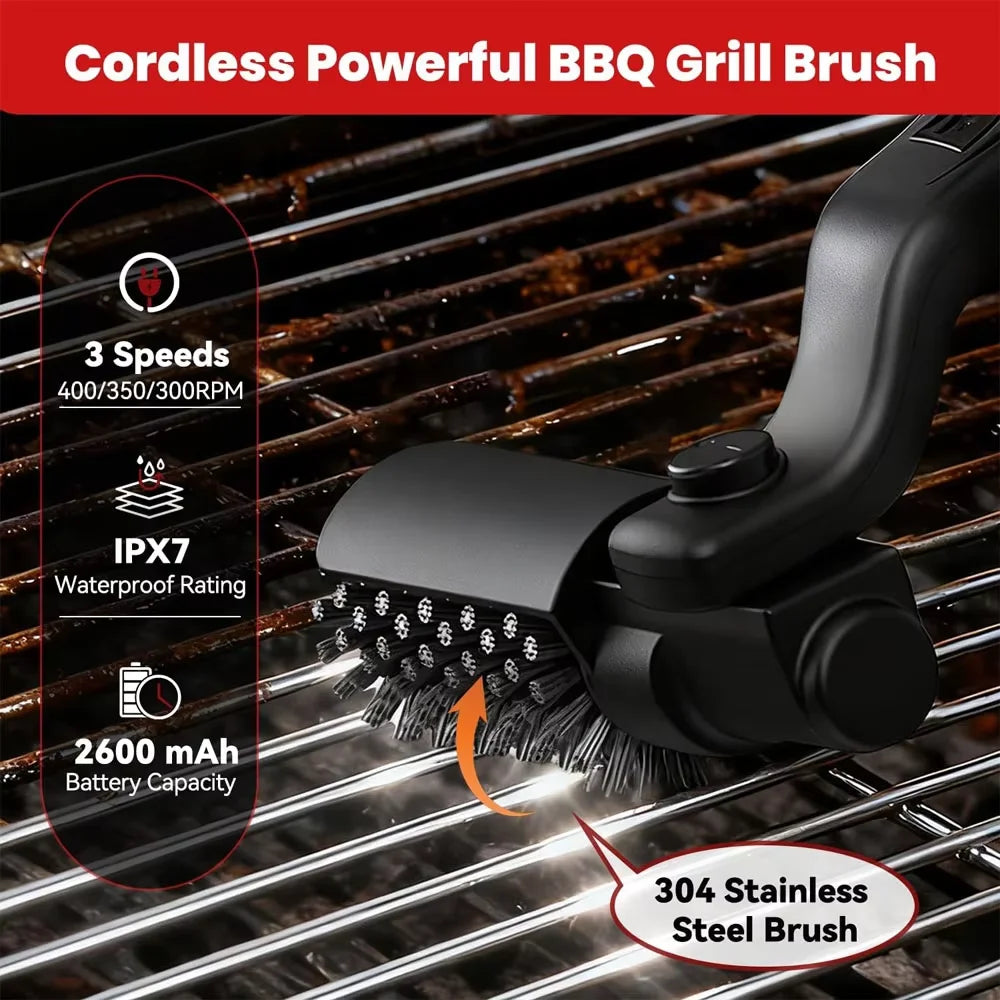 Professional Cordless Power Grill Scrubber
