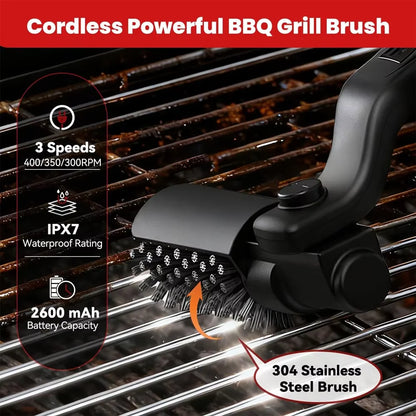 Professional Cordless Power Grill Scrubber