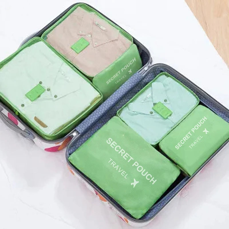 6-Piece Travel Packing Organiser Bag Set