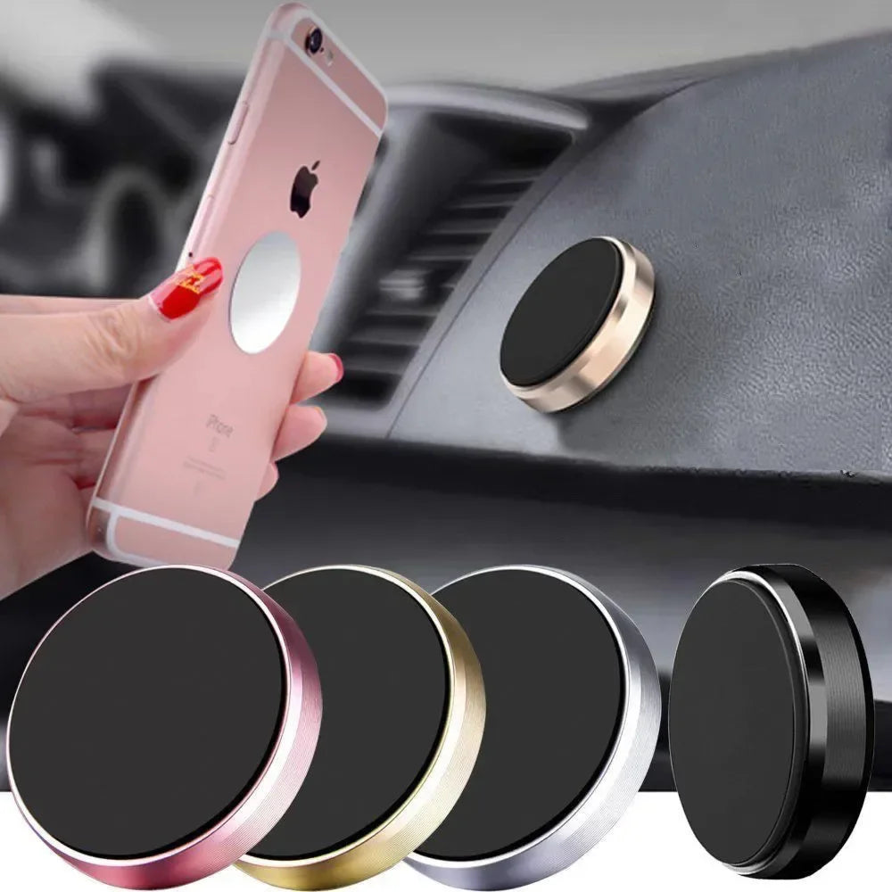 Magnetic Car Phone Holder – Fixed or Rotating Options