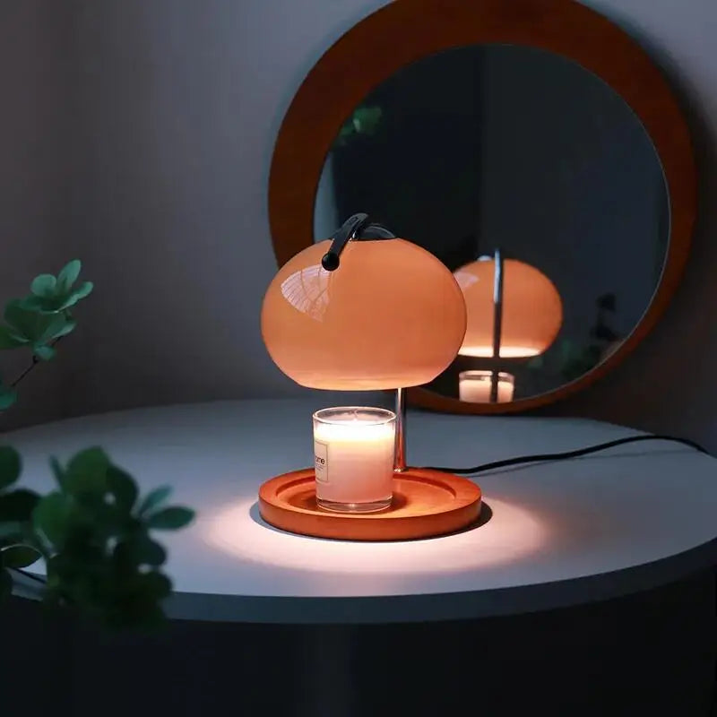 Retro Glass Bedside Table Lamp