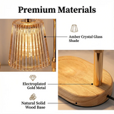 Dimmable Glass Candle Warmer Lamp with Timer