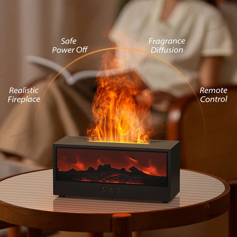 Aero Flame Humidifier – Ultrasonic Aromatherapy Diffuser