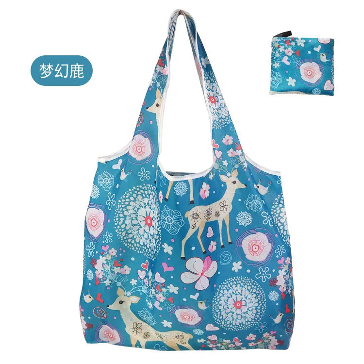 Foldable Reusable Polyester Shopping Bag