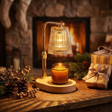 Dimmable Glass Candle Warmer Lamp with Timer