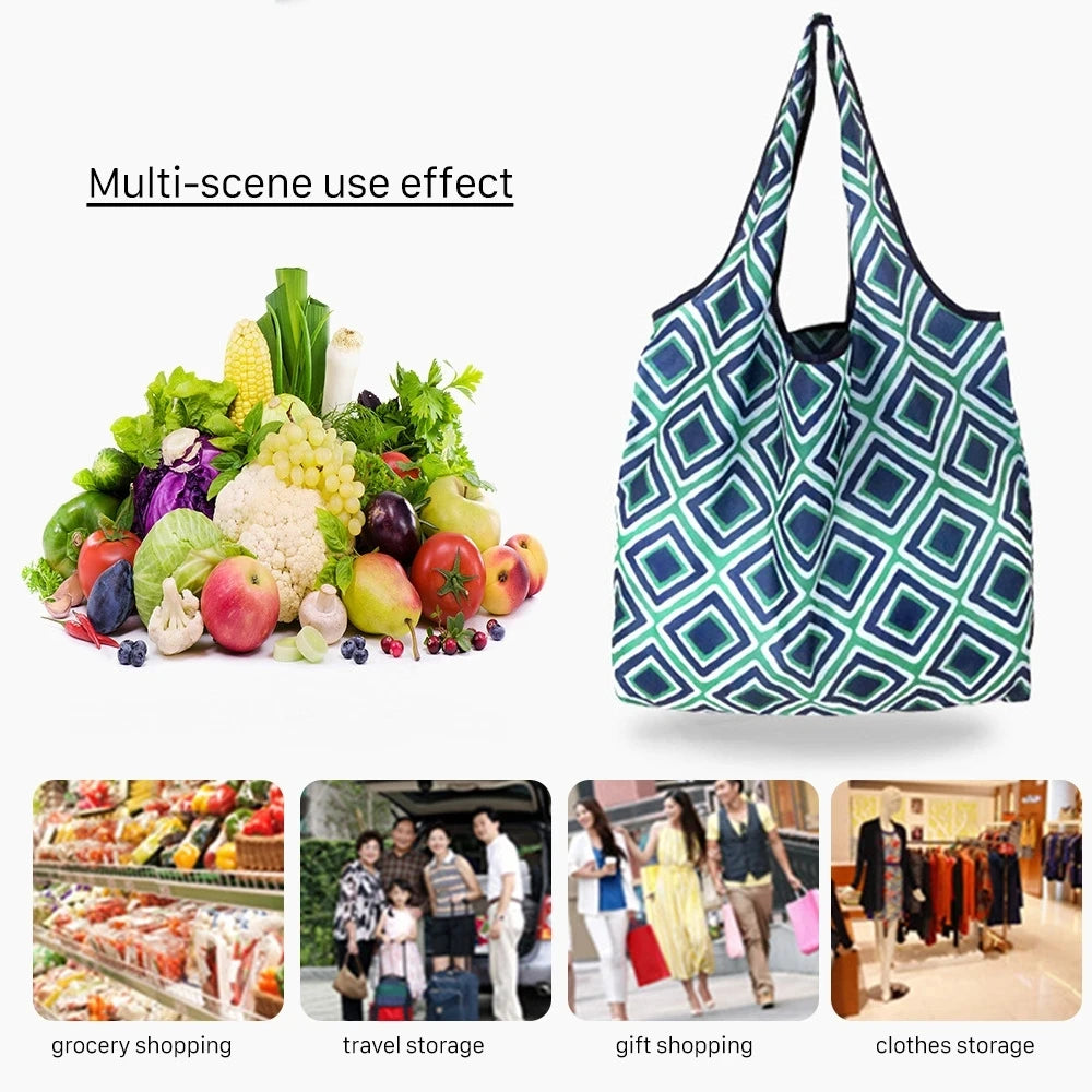 Foldable Reusable Polyester Shopping Bag