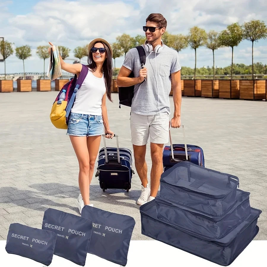 6-Piece Travel Packing Organiser Bag Set