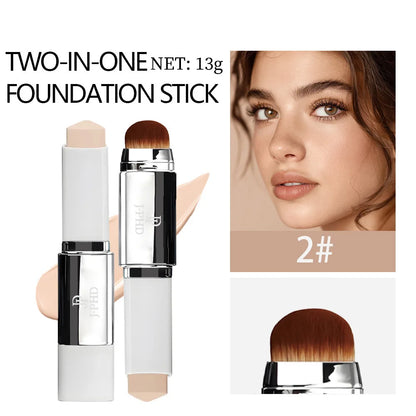 TWO-IN-ONE Brush Head Foundation Stick