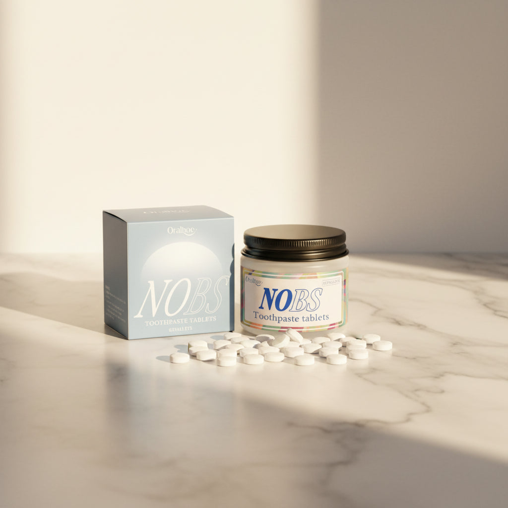 NOBS Toothpaste Tablets – Natural Whitening & Breath Freshening