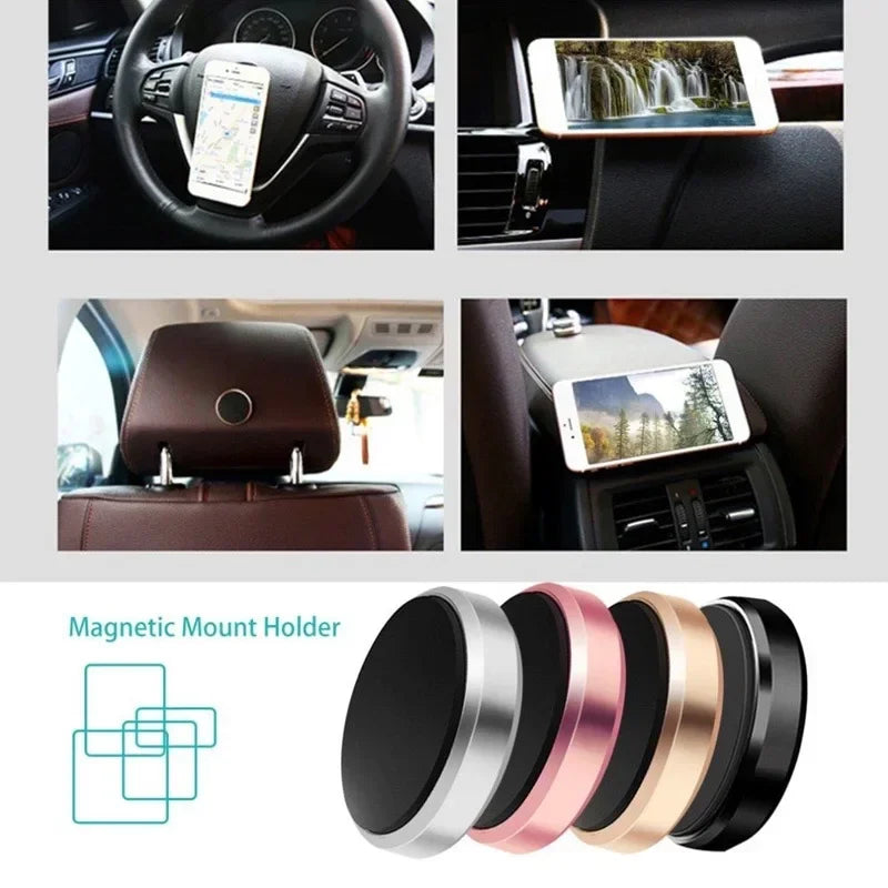 Magnetic Car Phone Holder – Fixed or Rotating Options