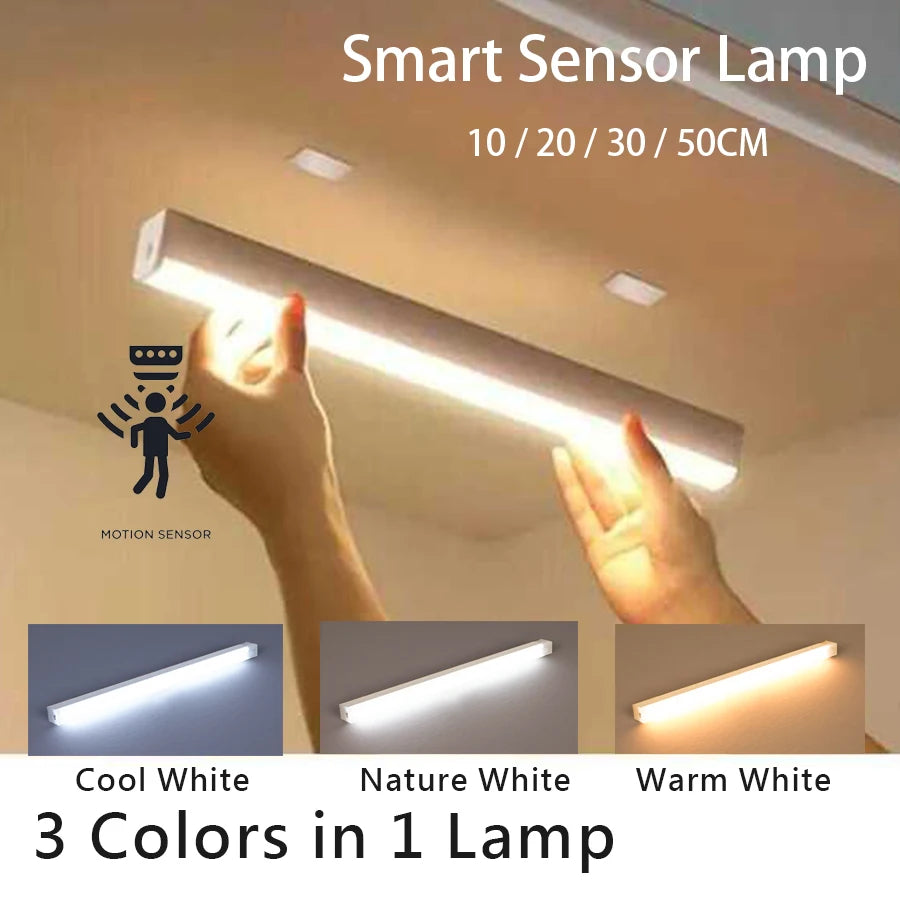 Rechargeable Motion-Sensor LED Bar Light – Magnetic & Cordless