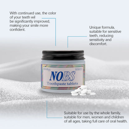 NOBS Toothpaste Tablets – Natural Whitening & Breath Freshening