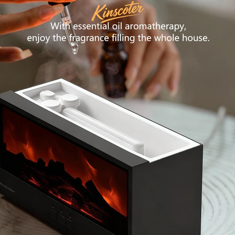 Aero Flame Humidifier – Ultrasonic Aromatherapy Diffuser
