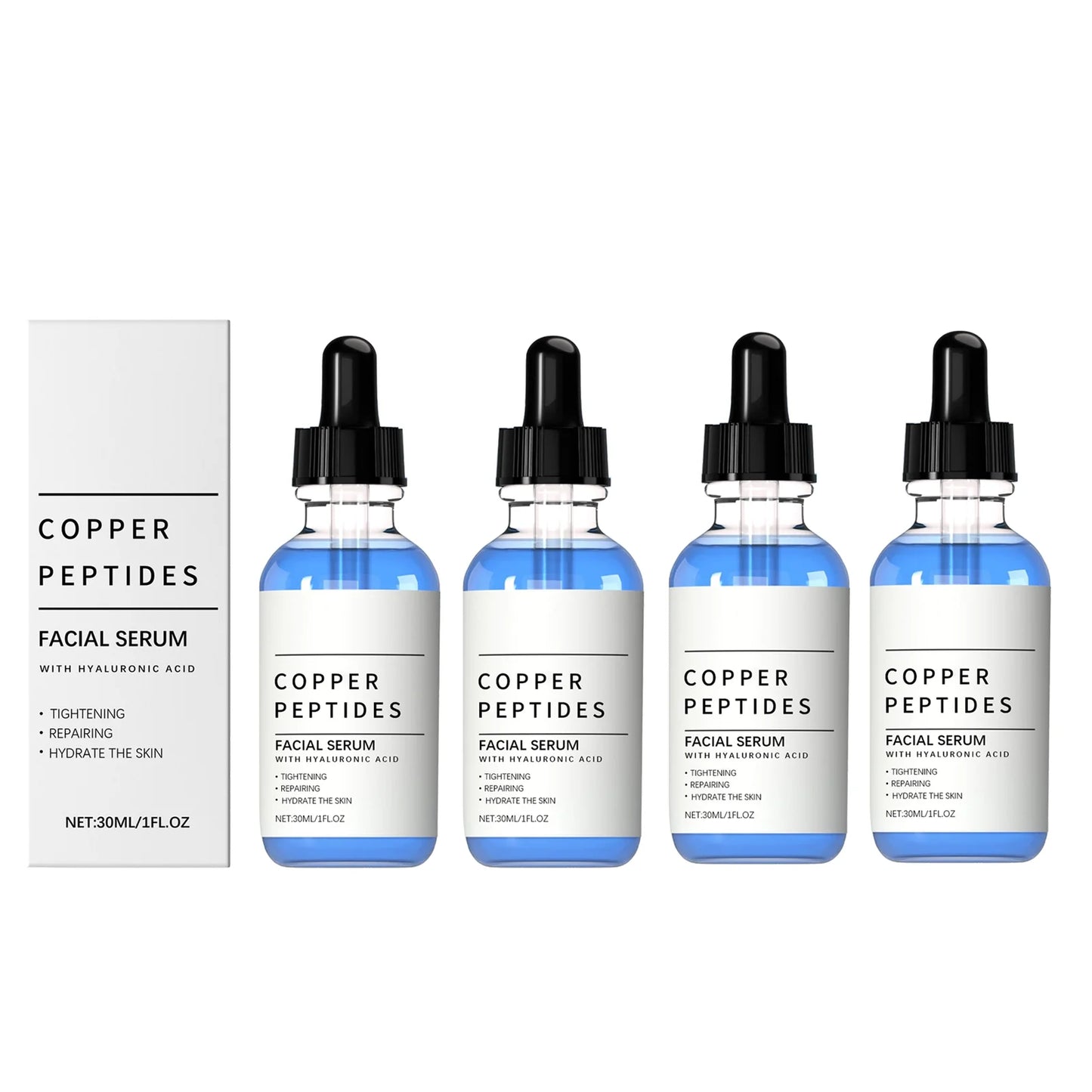 Copper Peptide Face Serum — Hydrating Skin Renewal Essence
