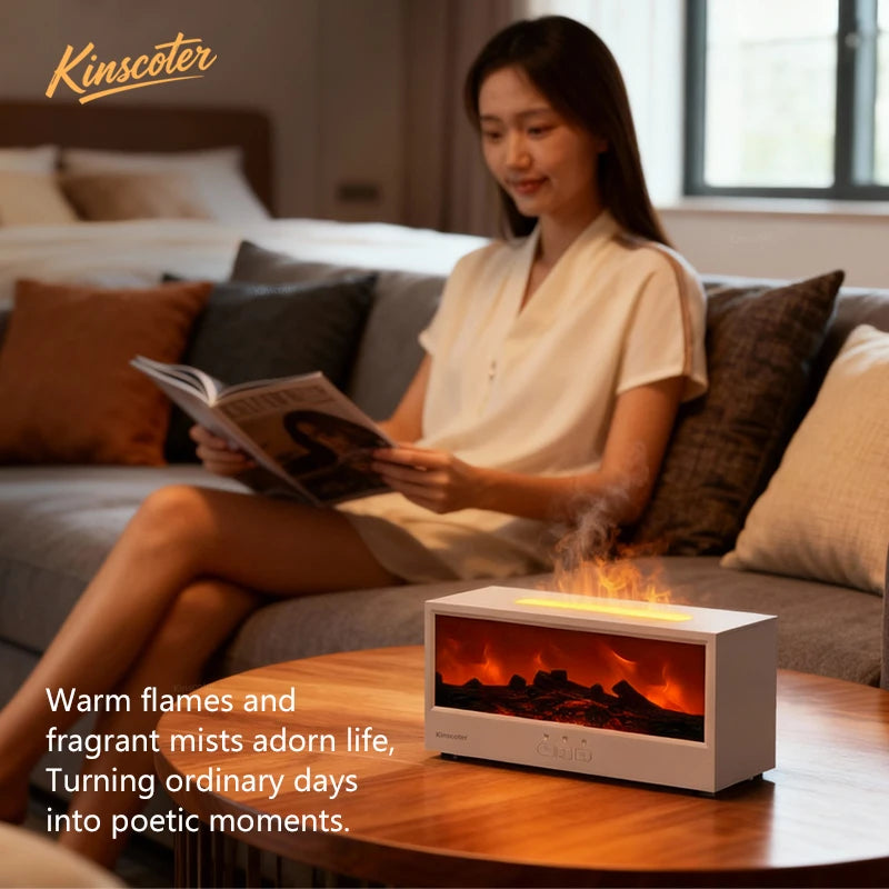 Aero Flame Humidifier – Ultrasonic Aromatherapy Diffuser