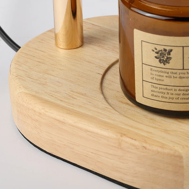 Dimmable Glass Candle Warmer Lamp with Timer