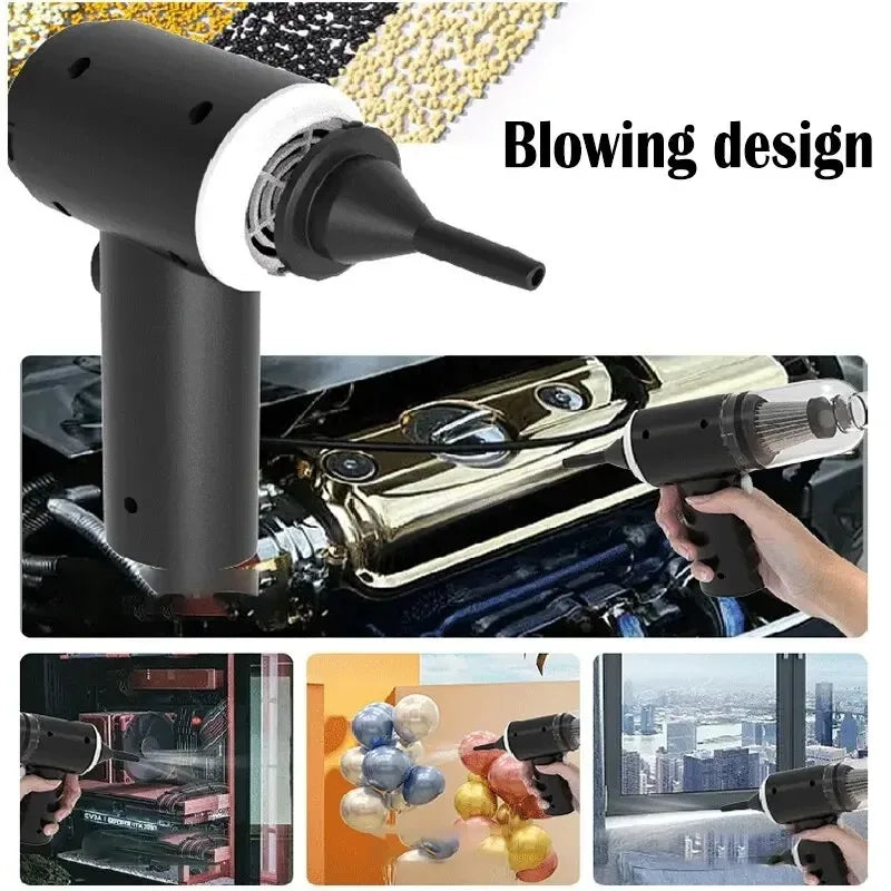 USB-Rechargeable Handheld Vacuum for Car & Home