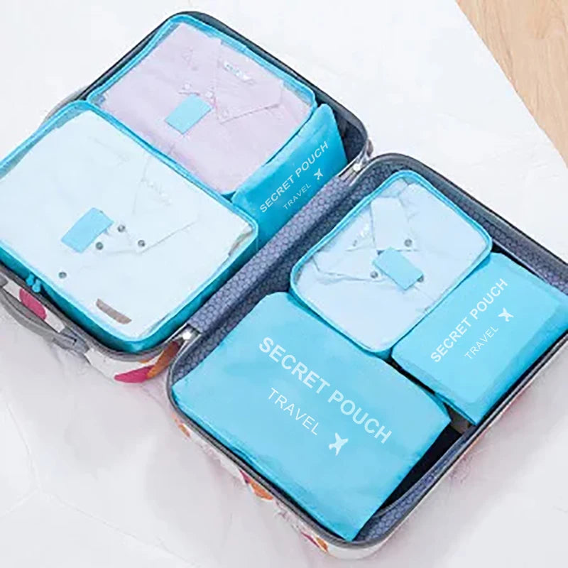 6-Piece Travel Packing Organiser Bag Set