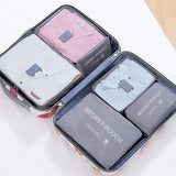 6-Piece Travel Packing Organiser Bag Set