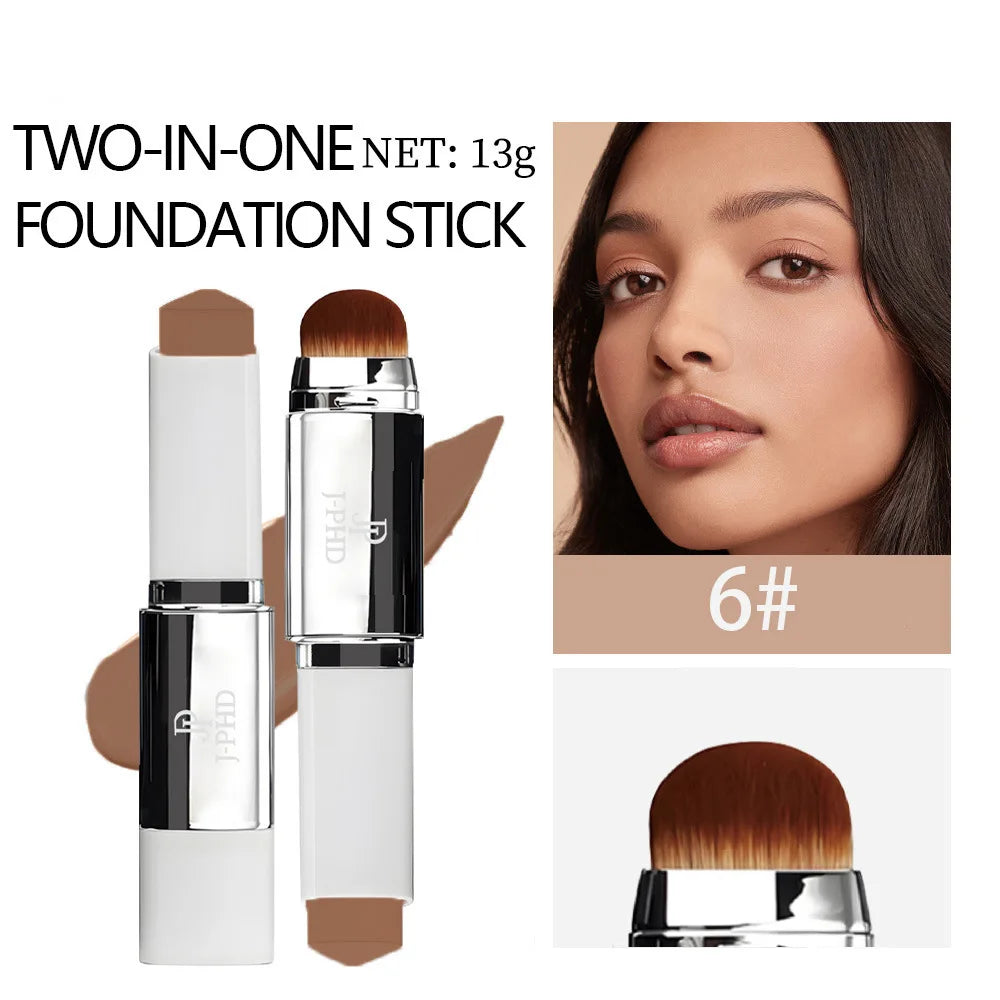 TWO-IN-ONE Brush Head Foundation Stick