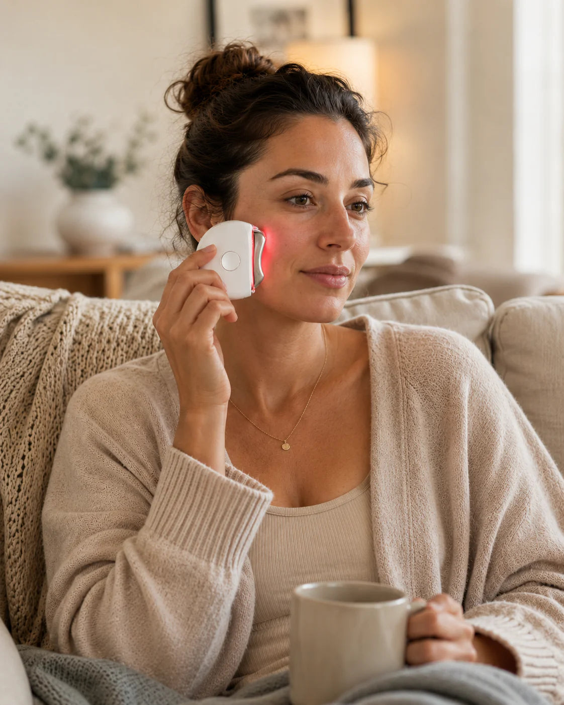 EMS Gua Sha Face Sculptor – Hot & Cold Therapy with Microcurrent & LED