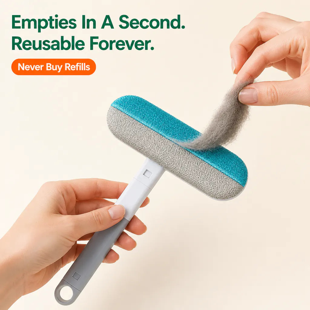 Pet Hair Removal Brush Set – Reusable Lint Remover
