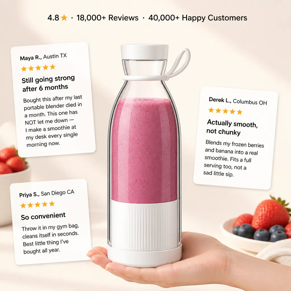 Portable Mini Juice Blender – Personal Smoothie Maker