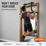 Doorway Pull-Up Bar – No-Screw Home Gym Bar for Pull-Ups, Chin-Ups & Core Training