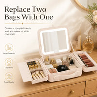 LED Lighted Makeup Vanity Case