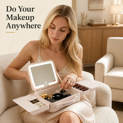LED Lighted Makeup Vanity Case